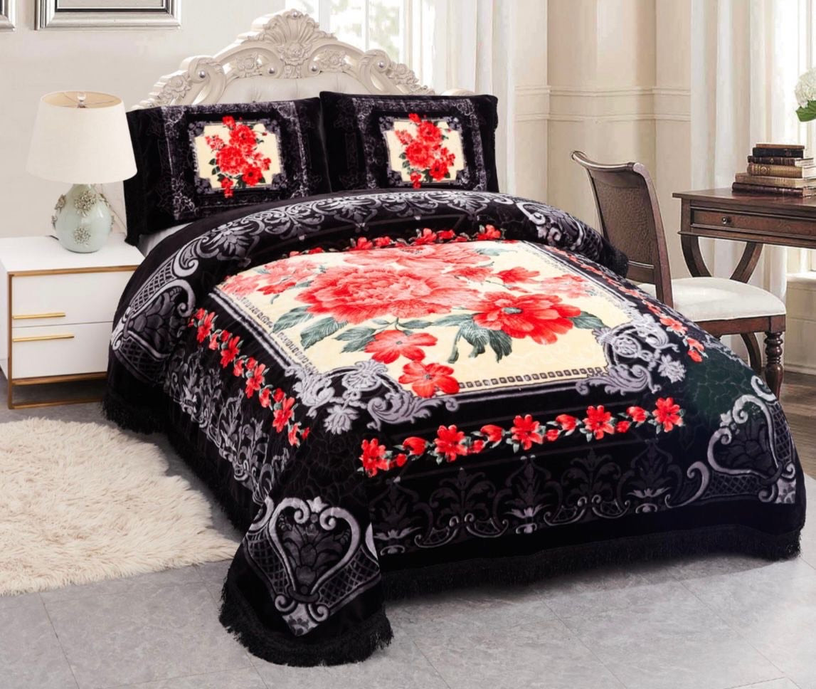 Sweet Dream Cloudy 4pcs Bed-Set - Jet Black