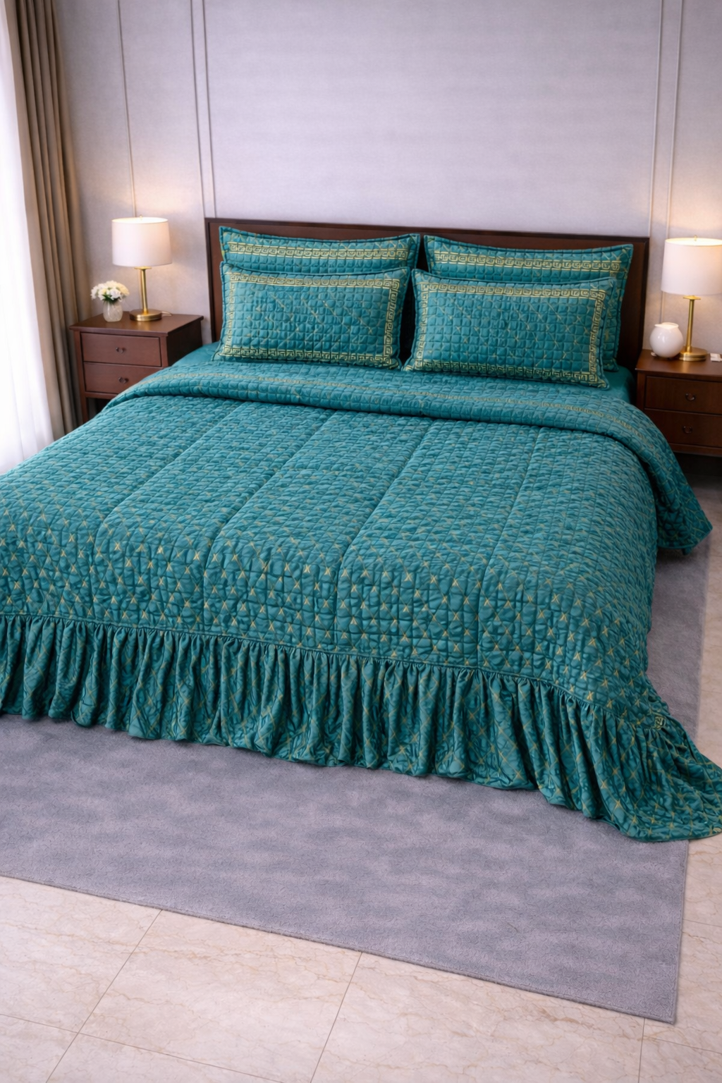 Velvet 3pcs Foamy Bedsheet - King Size