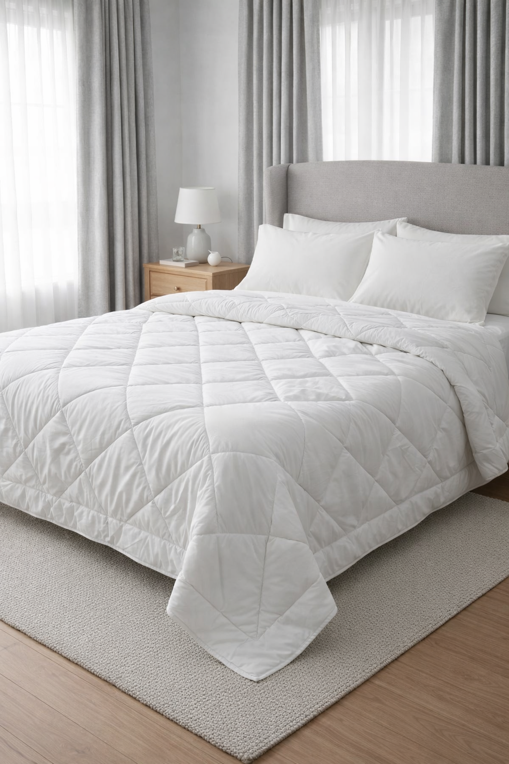 Premium Ultra-Soft Quilted Comforter 1pc - Pure White