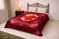 ZELL-B PREMIUM BLANKET DB - MAROON RED