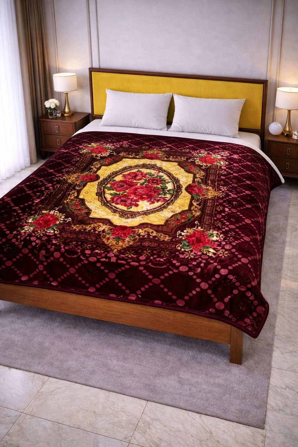 7.3Kg Boom-Plus King Bed Blanket - Maroon