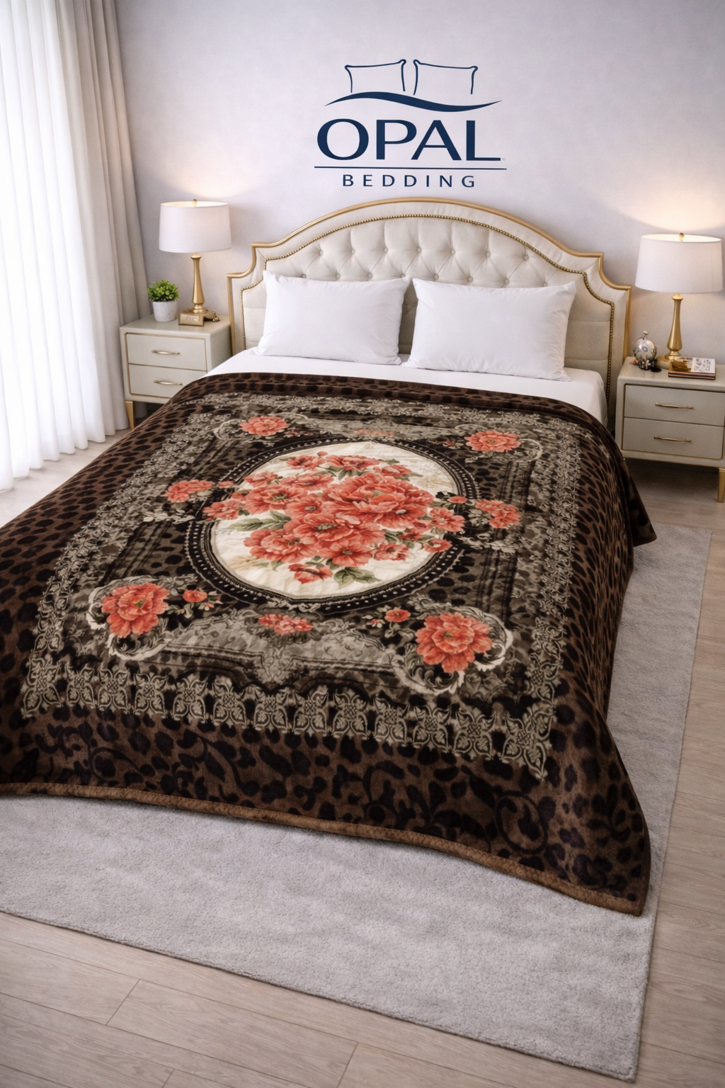 Delight Cloudy Bed Blanket - Coffee Brown