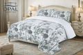 Micro Cotton 4-Piece Comforter Set - Nature Sketch