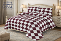 Micro Cotton 4-Piece Comforter Set - Diamond Grid