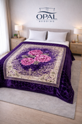 Climax Cloudy Bed Blanket - Plum Purple