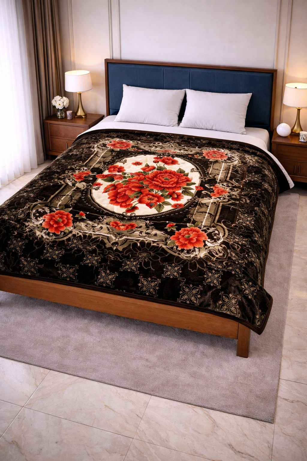Touch-Me Bed Blanket - Coffee Brown